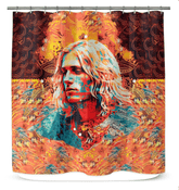 Wave Rider's Fantasy Shower Curtain - Beyond T-shirts